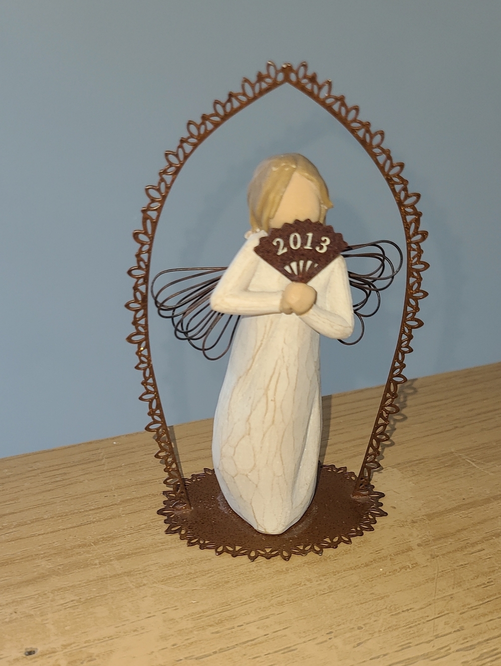 Willow Tree Angel Figurine 2013 - White and Brown Home Art